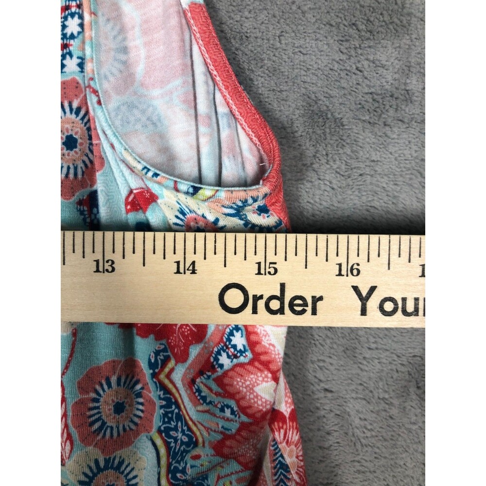 J Jill Sundress Dress Womens Size XS Floral Tropical Print Sleeveless Stretch - Picture 5 of 8
